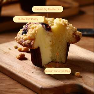 Recién llegado diseño Simple Blueberry Mushroom Muffin <span class=keywords><strong>Frozen</strong></span> Muffin Cake <span class=keywords><strong>Frozen</strong></span> Cake - Product Image 4