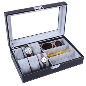 En stock, estuche para relojes y joyas, multicolor, admite personalización, estuche de cuero PU para joyas. - Product Image 4