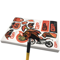 Autocollants personnalisés imprimés auto-adhésifs A4 Kiss Cut Stickers Feuilles d'autocollants imperméables en vinyle CMJN