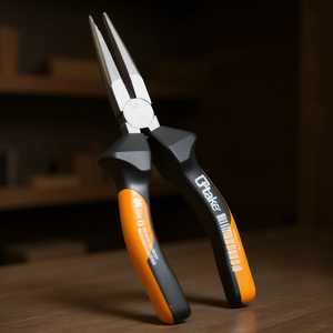 Ttake Straight Half Round Nose <b>Pliers</b> 180mm Wire Cutter Tool - Product Image 3