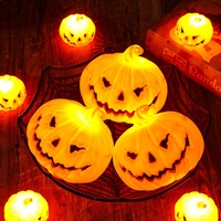 Nouvelle Décoration Lumineuse LED Citrouille d'Halloween pour Fête d'Enfants, Carnaval, Ambiance de Voyage, Matériau Plastique