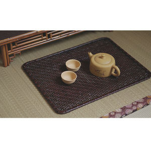 Alfombrilla de Té Tejida a Mano de Bambú Lacado, Origen Anji, Decoración para el Hogar - Product Image 2