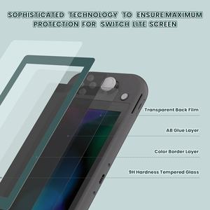 <span class=keywords><strong>Hunter</strong></span> Green Border Transparent HD Clear Saver Film protecteur d'écran en verre trempé pour Console Nintendo <span class=keywords><strong>Switch</strong></span> Lite - Product Image 2