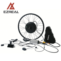 Kit de Conversión de Bicicleta Eléctrica de Alta Calidad con Motor de Buje Trasero de Alta Velocidad de 72V 3000W sin Escobillas, Batería de Litio, Acelerador de Giro y LED