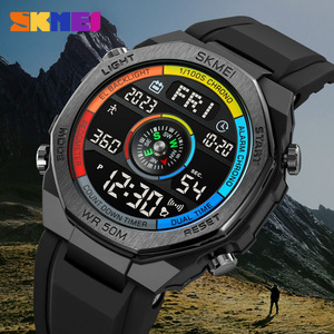 Skmei Sports Electronic Watch Men 50M Waterproof LED Display Multifunctional Chronograph Outdoor Running Watch - Product Image 2