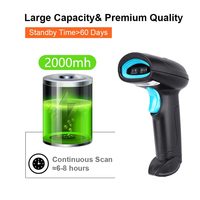 En stock Scanners 2D sans fil portables Lecteur de codes-barres USB filaire pour l'inventaire des entrepôts de supermarchés