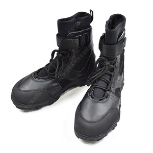 Bottes de sauvetage aquatique pour pompiers, mi-hautes, semelle en caoutchouc, cuir néoprène, bout rond, chaussures de travail de protection pour l'extérieur - Product Image 1