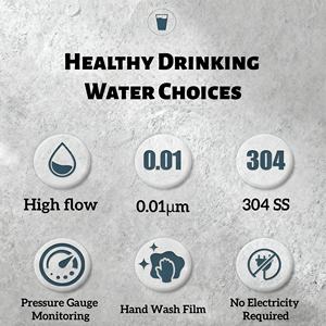 Purificadores de Agua de Ultrafiltración con Retrolavado Automático de 5000/8000/10000L con Carcasa de Acero Inoxidable 304 para Agua de Pozo/Río/Lago - Product Image 6