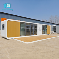 Grande Maison Préfabriquée Moderne Type Apple Cabin, Villa Conteneur de Luxe Étanche avec Salon et Chambre, Offre Spéciale, Garantie 5 Ans