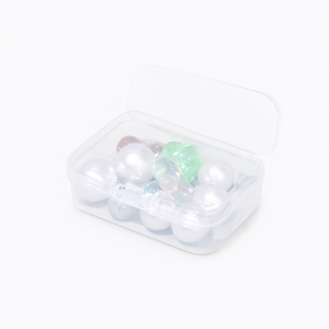 Mini boîte de rangement transparente en plastique pour bijoux 5,5 cm pour ongles, colliers, boucles d'oreilles, faux cils - Product Image 2