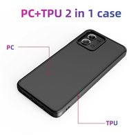 Vente en gros d'usine, étui de téléphone portable 2 en 1 antichoc en TPU+PC pour MOTOROLA g Stylus 5g 2023 Noir