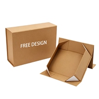 Boîte cadeau magnétique pliable 100% recyclable, haut de gamme, insert en papier kraft écologique, boîte rigide pliable, doublure en éponge, portable