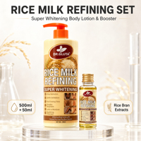 Lotion Corporelle Super Éclaircissante Dr Gluta aux Extraits de Riz Premium, Hydratation Intense, Unification du Teint, Usage Quotidien