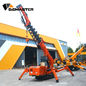 Мобильный мини-кран DigMaster с телескопической стрелой 3, 4, 5, 8, 10 тонн, поворот на 360 градусов, гусеничный, гидравлический, высота подъема 15 м, с выносной стрелой (флай-джиб) - Product Image 6