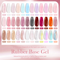 BORN PRETTY PRO OEM Rubber Base Builder Gel 15ml Auto-nivelant Couleur Caoutchouc Base Coat Gel Structurel pour la Construction des Ongles