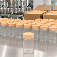 Pot en plastique transparent avec couvercle à vis coloré pour l'emballage alimentaire, conteneur de stockage personnalisé OEM en gros avec étiquette privée