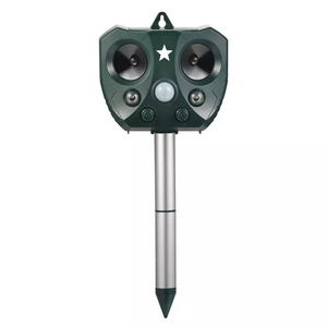 SAIJZEK - Vente en gros - Répulsif à ultrasons pour animaux, alimenté par énergie solaire, pour extérieur - Répulsif contre les serpents, les rongeurs, les souris, les chauves-souris, les chats - Product Image 5