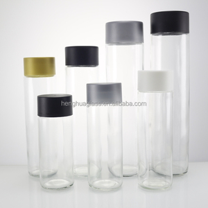 Chất Lượng Cao 250Ml 350Ml 500Ml 750Ml VOSS Thủy Tinh Nước Khoáng Chai Thủy Tinh Tròn Đồ Uống Uống Chai Nước Trái Cây Với Nắp Nhựa - Product Image 1