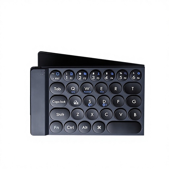 Mini Double Folding Keyboard Multi-system Compatible Mobile Phone Tablet Notebook Desktop