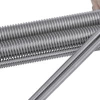 M4 Stainless Steel Threaded Rod 4mm Stud All-Thread Rod 1 Meter Length for General Fastening