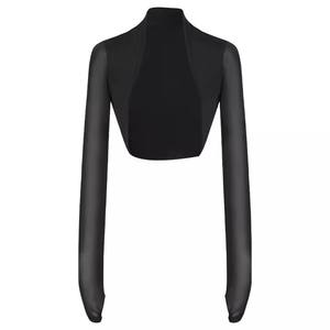 Tops de <span class=keywords><strong>baile</strong></span> para mujeres y niñas, blusa de <span class=keywords><strong>baile</strong></span> de Ballet de manga larga, trajes de Ballet para adultos, abrigos de <span class=keywords><strong>baile</strong></span> moderno de nailon para adolescentes - Product Image 5