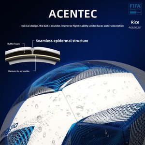 ลูกฟุต<span class=keywords><strong>บอล</strong></span>แท้ Molten เบอร์ 5 มาตรฐานสำหรับการฝึกซ้อมและการแข่งขันที่ได้รับการรับรอง สำหรับวัยรุ่น - Product Image 2