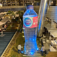 Bouteille d'eau gonflable géante réutilisable avec logo personnalisé pour campagne de marque/salon professionnel/vente au détail/exposition