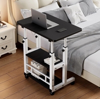 Bureau réglable en hauteur, table d'appoint pour dortoir, table d'écriture, table d'ordinateur, petite table mobile en MDF