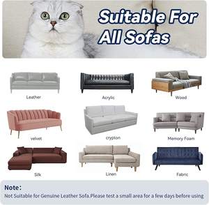 Pelindung Sofa dari Cakaran Kucing 2 Pack, Pelindung Furnitur Transparan untuk Anak Kucing, Mainan Interaktif Satu Sisi untuk Kucing, Pelindung Sofa - Product Image 4