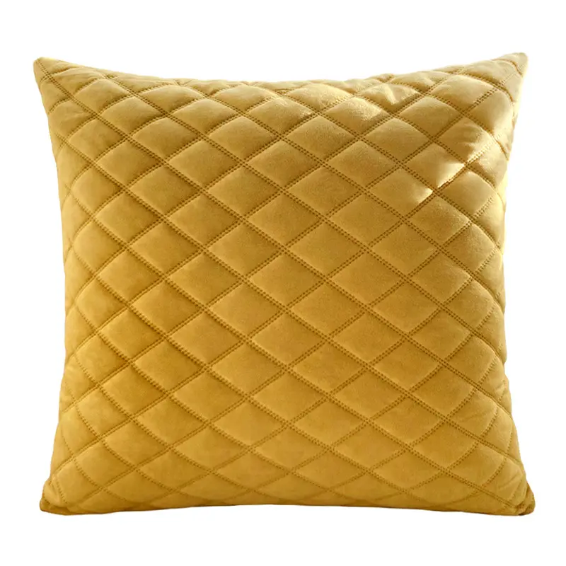 Euro Army Green Velvet Throw Pillow Covers sofa pillow case Decorative Solid cushion cover Soft Cushion Cases for Couch Sofa Bed