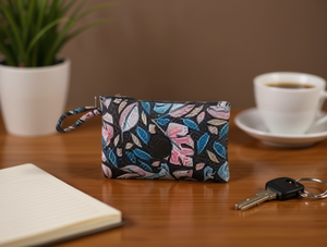 Monedero con estampado de poliéster para mujer, con correa para la muñeca, cierre de cremallera, mini billetera de moda para uso diario - Product Image 2
