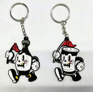 Porte-clés en caoutchouc PVC 2D 3D personnalisé avec votre propre logo, breloques en PVC souple, chaîne de porte-clés avec cadeaux promotionnels d'entreprise - Product Image 2