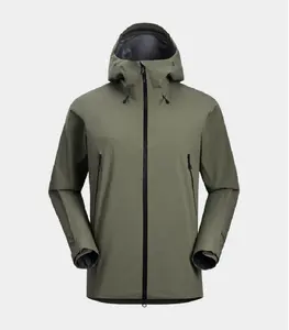 Hardshell Windbreaker Zipper Outdoor Men Jacket Rain Jacket Waterproof Hiking Jacket 100% Polyester Standard Adults Soft Shell