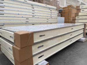 Chất Lượng Cao Trung Quốc Nhà Sản Xuất PU <span class=keywords><strong>Polyurethane</strong></span> Bọt Pur PIR Lạnh Phòng Lưu Trữ Bảng Kho Cách Nhiệt Bánh Sandwich Tấm - Product Image 4