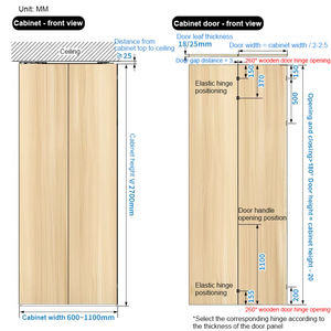 Track Kit engsel rol pas lemari kabinet kaca lipat ganda mekanisme lipat sistem geser lemari pakaian lipat Aksesori pintu lipat - Product Image 6