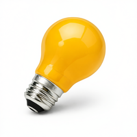 Bombilla Incandescente Estándar de 25W 230V E27 con Base de Latón, Color Ámbar, Regulable, 1 Año de Garantía, para Iluminación Interior