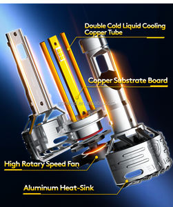 GPNE gran oferta R6 H11 9005 coche LED faro H7 85W Super brillante coche automotriz bombillas LED 18000Lm - Product Image 5