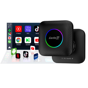 Carlink 8 + 128Gb Led Licht Custom Carlinkit Auto Spelen 512Gb Smart Box Ai Box Voor Apple Draadloze Carplay Auto Tiktok