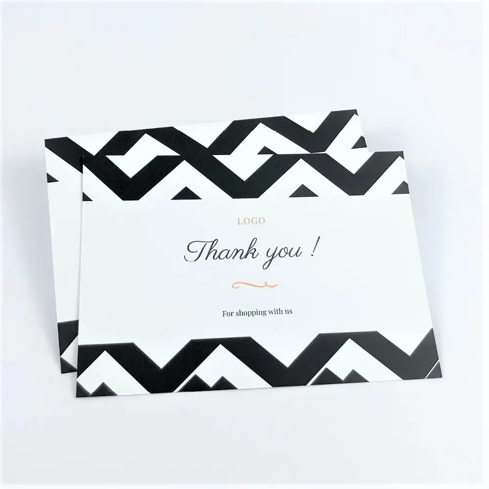 4 x6in kunden spezifisches unbeschichtetes Papier danke Karten flyer für gute Bewertungen benutzer definierte Dankes karte für das Geschäft