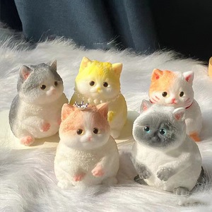 ของเล่นแมวน่ารักสุดๆ ยี่ห้อจินคาน ของเล่นดนตรีบีบได้ สร้างสรรค์เสมือนจริงสำหรับเด็ก ของเล่นบีบคลายเครียด แมวอ้วน ขนาดเล็กถึงกลาง - Product Image 3