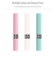 Brosse à dents électrique rechargeable pour voyages internationaux, étanche IPX7, poils moyens, fonctionne avec des piles universelles pour adultes