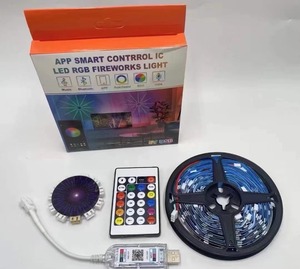 Nhà Máy Bán buôn LED pháo hoa dải ánh sáng RGB LED giáng sinh đèn giấc mơ âm thanh âm nhạc Sync IR điều khiển từ xa nhịp điệu theo - Product Image 4