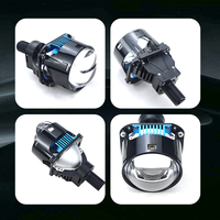Projecteur Bi-LED Laser 2,5 Pouces, Lentille de Conversion Faisceau Hi/Lo, Phare Auto 12V, Nouveau 7000LM, Étanche IP68, Adaptation Universelle