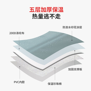 Portable Foot Bath <b>Bucket</b> <b>Folding</b> Insulated Travel Foot Basin For Adults With Carrying Handle Blue And Pink Color Options - Product Image 4