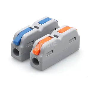 2 Way Electrical 2 in 2 Out Wiring Push in Quick Terminal Block Wire Splice Connector for Cable SCH-2C