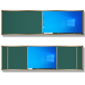 <span class=keywords><strong>Pizarra</strong></span> grande personalizable para <span class=keywords><strong>aula</strong></span>, superficie de escritura de <span class=keywords><strong>pizarra</strong></span> verde de proyección multimedia Push-Pull para uso en <span class=keywords><strong>aula</strong></span> de oficina - Product Image 3