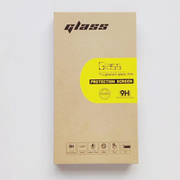 Protection d'écran en verre trempé avec logo personnalisé pour iPhone 14 Pro Max, protection d'écran 9D avec boîte d'emballage, kit d'installation