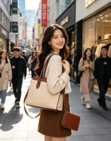 Sac fourre-tout décontracté élégant et imperméable en cuir PU végétalien pour femme, grand format, pliable, avec fermeture éclair, pour usage quotidien, collection 2026