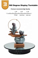 Présentoir rotatif électrique intelligent à 3 vitesses pour bijoux, miroir/velours, 20 cm