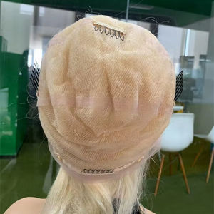 CF06 360フルレース人毛613ブロンドウィッグブラジル人バージン人毛フルフロントフロントレース編組ウィッグ人毛フルhdレースウィッグ - Product Image 1